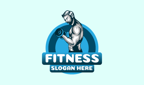 Expert Bodybuilder Fitness Logo