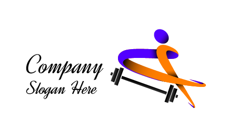 Fitness Abstract Athlete Logo