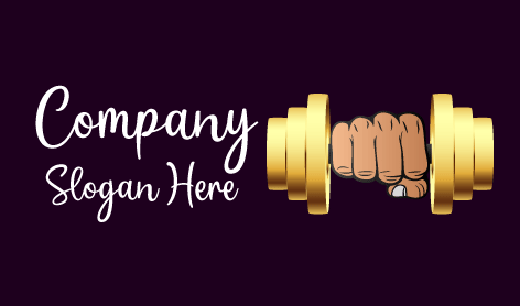 Golden Dumbbell Fitness Logo