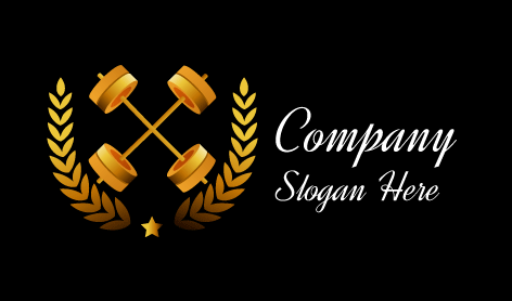 Golden Wreath Fitness Logo