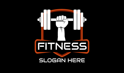 Gym Fitness Dumbbell Logo
