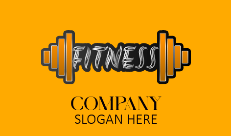 Modern Fitness Text Logo