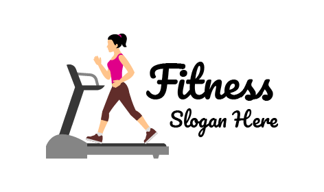 Treadmill Jog Fitness Logo