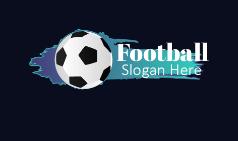 Blue Splash Football Logo