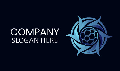 Blue Whirlwind Football Logo