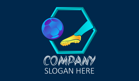 Dazzling Football Shoe Logo