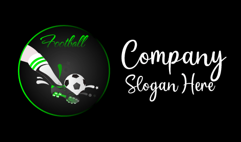 Green Detail Football Logo