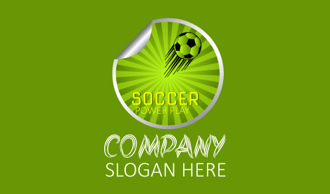 Peeling Sticker Football Logo