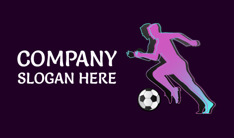 Blue Splash Football Logo