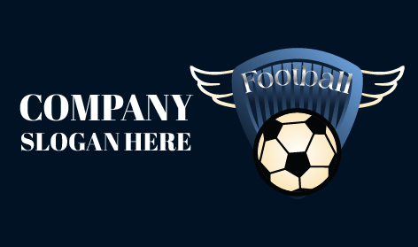 Blue Splash Football Logo