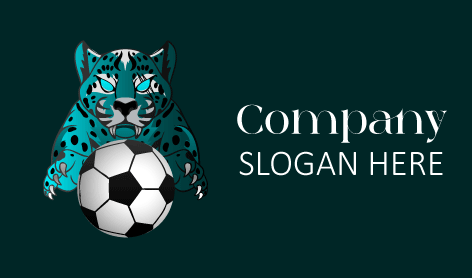 Blue Splash Football Logo