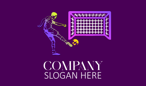 Yellow Football Outline Logo