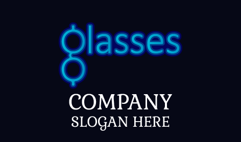 Artistic Glasses Wordmark Logo