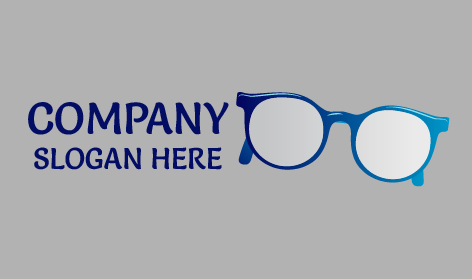 Blue Frame Glasses Logo