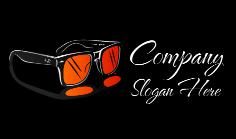 Captivating Mirror Glasses Logo
