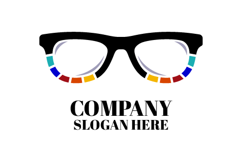 Colorful Boundary Glasses Logo