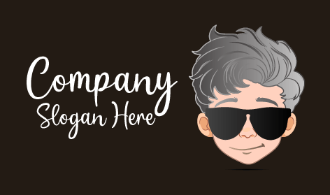 Cool Boy Glasses Logo