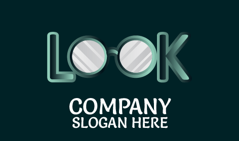 Matte Finished Glasses Logo