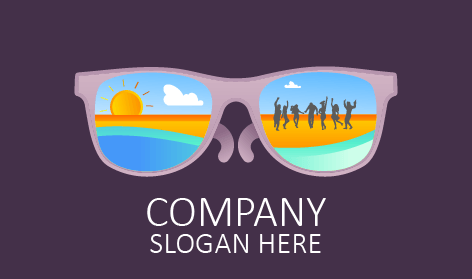 Summer Party Glasses Logo