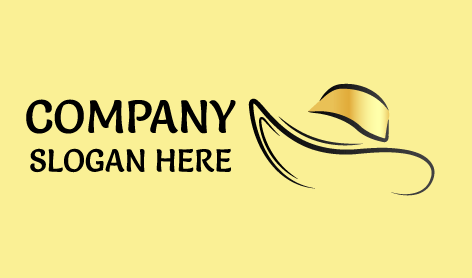 Abstract Brim Hat Logo