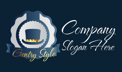 Artistic Blue Hat Logo