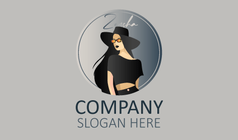 Gorgeous Female Hat Logo