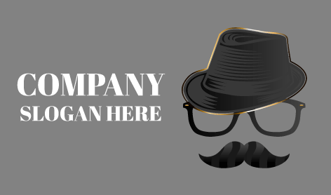 Refined Outline Hat Logo