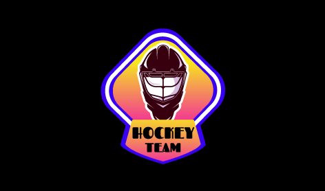 Black Helmet Hockey Logo