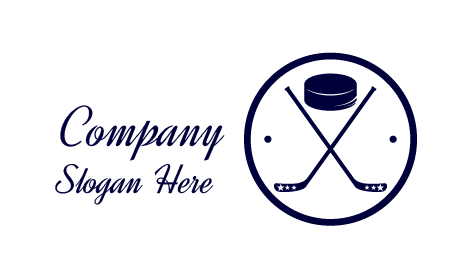 Blue Field Hockey Logo