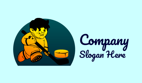 Child Hockey Play Logo