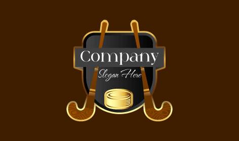 Chocolate Brown Hockey Logo