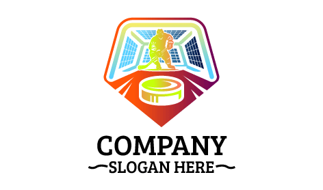 Exciting Indoor Hockey Logo