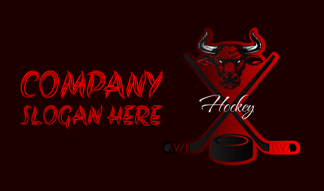 Fierce Bull Hockey Logo