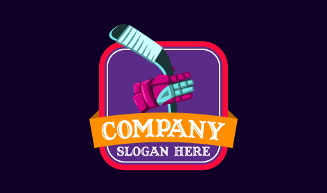 Glossy Glove Hockey Logo