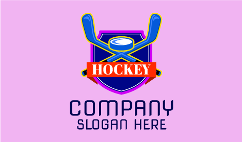 Hockey Labeled Design Logo
