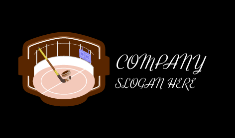 Hockey Match Stadium Logo