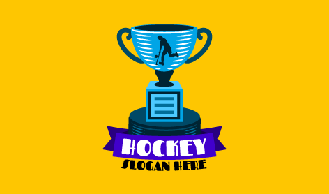 Hockey Winner Trophy Logo