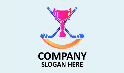 Hockey Winning Trophy Logo