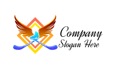 Soaring Feathers Hockey Logo