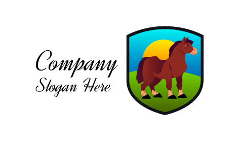 Bushy Tail Horse Logo