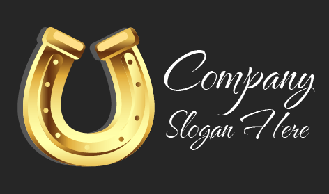 Metal Plate Horseshoe Logo