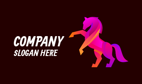 Multi Color Horse Logo