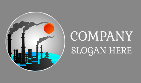 Modern Beach Sun Logo