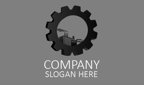 Matte Black Industrial Logo