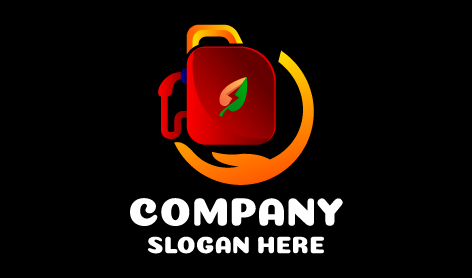 Oil Station Industrial Logo