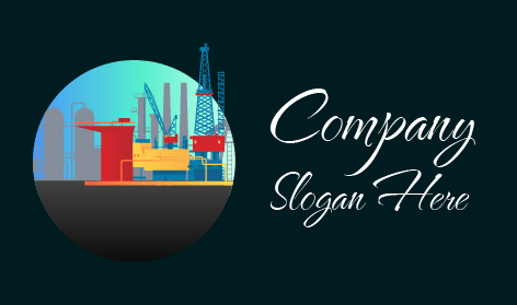 Petroleum Manufacturing Industrial Logo