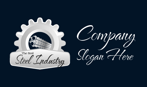 Steel Fabrication Industrial Logo