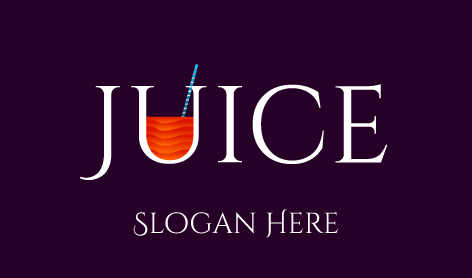 Distinctive Juice Typeface Logo