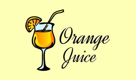 Refreshing Orange Juice Logo