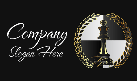 Black Chess King Logo